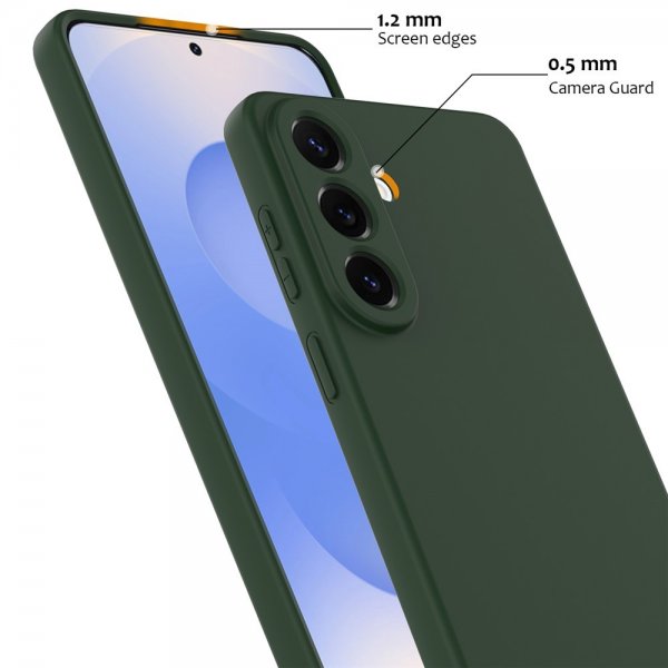 Samsung Galaxy A57 Cover med Rem Silikone MagSafe Grøn