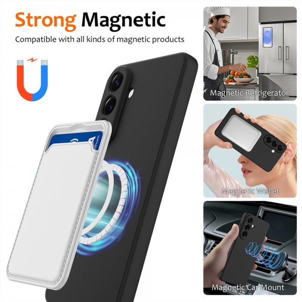 Samsung Galaxy A57 Cover med rem Silikone MagSafe Sort