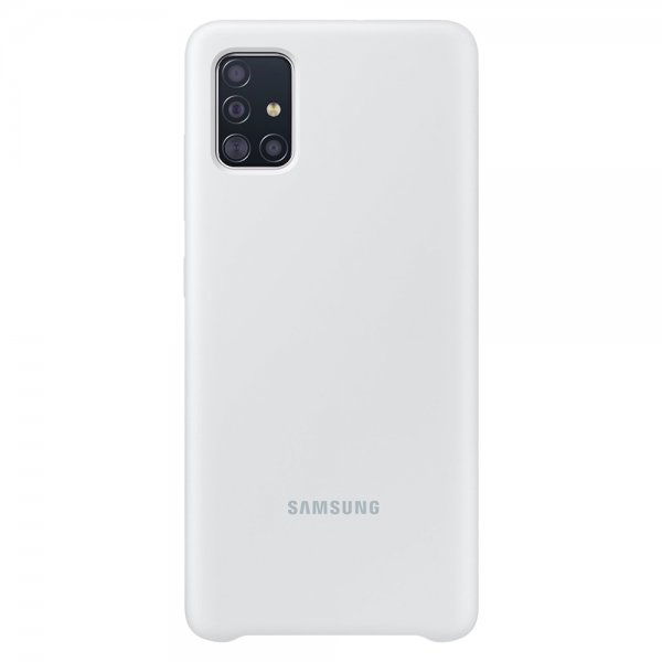 Samsung Original Galaxy A71 Cover Silikone Sølv