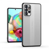 Samsung Galaxy A72 Cover med Metalplade Sølv