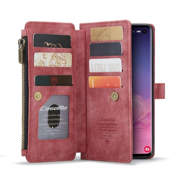 CaseMe Samsung Galaxy S10 Cover C30 Series Rød