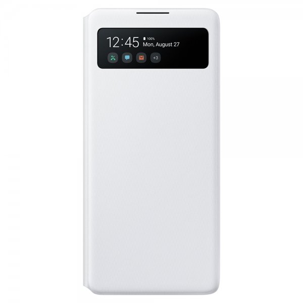 Samsung Original Galaxy S10 Lite Cover S View Wallet Cover Hvid