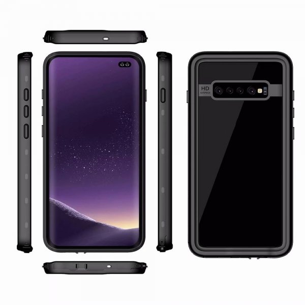 Redpepper Samsung Galaxy S10 Plus Cover Vandtæt IP68 Sort