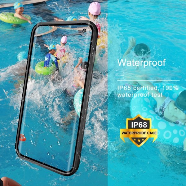 Redpepper Samsung Galaxy S10 Plus Cover Vandtæt IP68 Sort