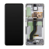 Samsung Galaxy S20 Plus 4G/5G (G985/G986) Skærm med LCD Display Original - Hvid