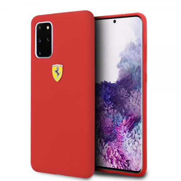 Ferrari Samsung Galaxy S20 Plus Cover med Logo Rød