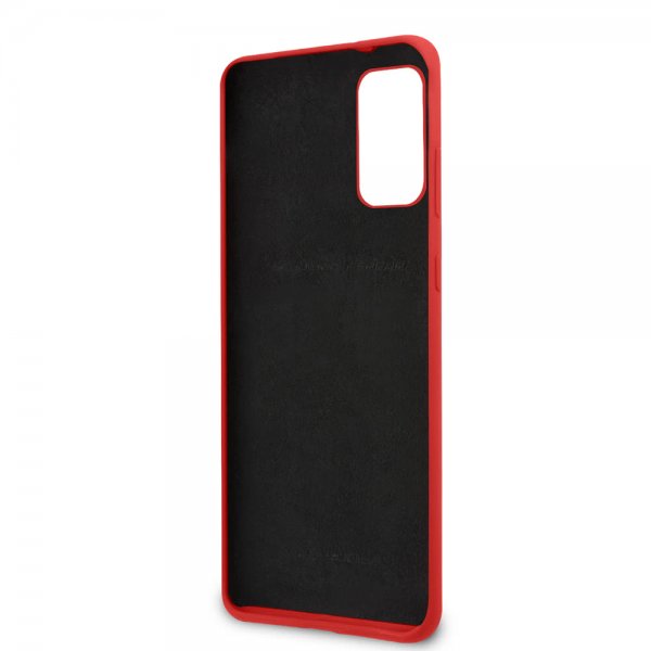 Ferrari Samsung Galaxy S20 Plus Cover med Logo Rød