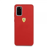 Ferrari Samsung Galaxy S20 Plus Cover med Logo Rød