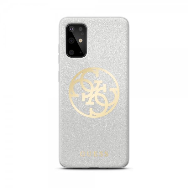 Guess Samsung Galaxy S20 Cover Glitter Circle Grå