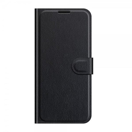 Samsung Galaxy S21 FE Etui Litchi Sort