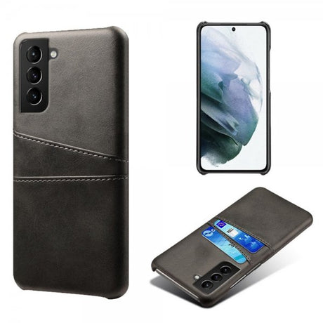 Samsung Galaxy S21 FE Cover med to Kortlommer Sort