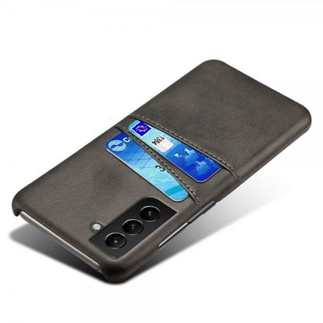 Samsung Galaxy S21 FE Cover med to Kortlommer Sort