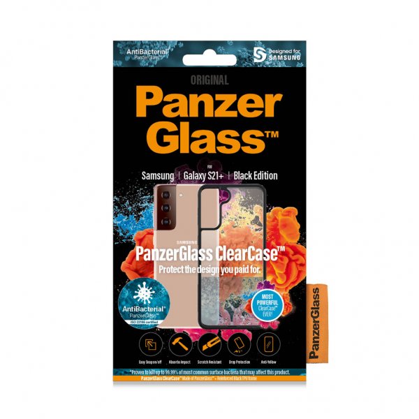 PanzerGlass Samsung Galaxy S21 Plus Cover ClearCase Black Edition