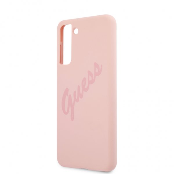 Guess Samsung Galaxy S21 Plus Cover Vintage Logo Pink
