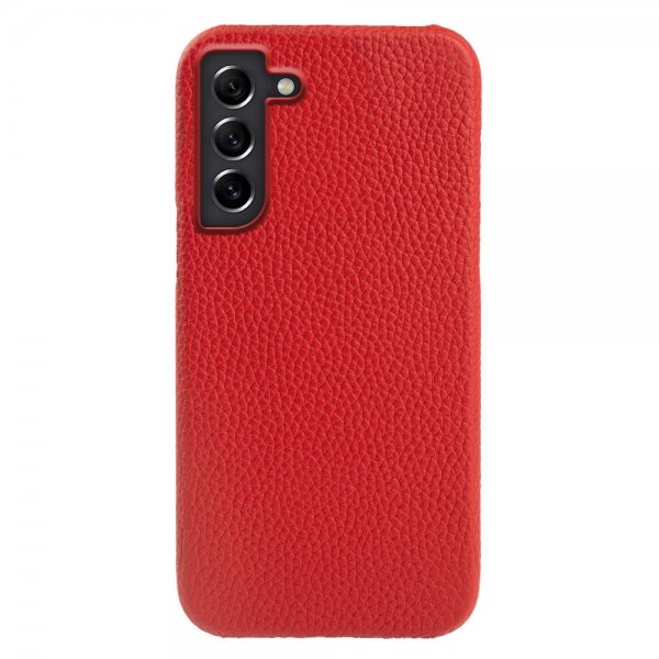 Samsung Galaxy S21 Cover Ægte Læder MagSafe Rød