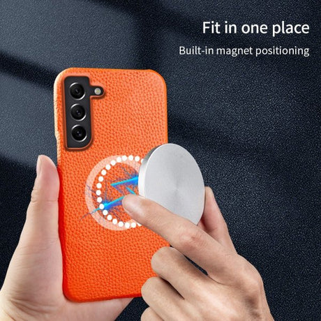 Samsung Galaxy S21 Cover Ægte Læder MagSafe Sort