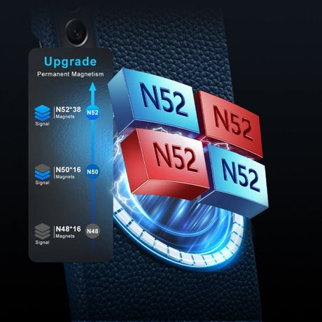 Samsung Galaxy S21 Cover Ægte Læder MagSafe Sort