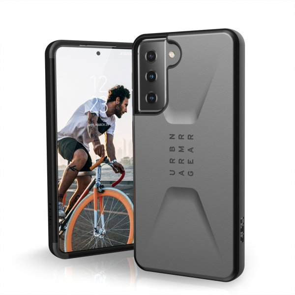 Urban Armor Gear (UAG) Samsung Galaxy S21 Cover Civilian Silver