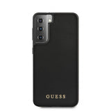 Guess Samsung Galaxy S21 Cover Lædertekstur Sort