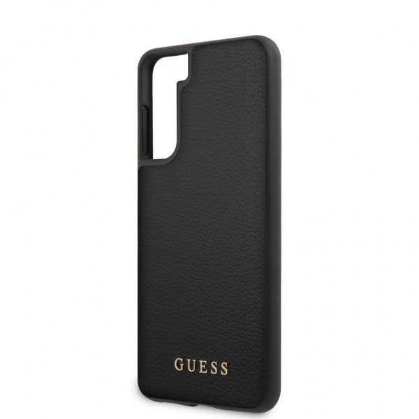 Guess Samsung Galaxy S21 Cover Lædertekstur Sort