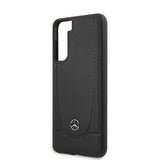 Mercedes Benz Samsung Galaxy S21 Cover Logo Perforeret Sort