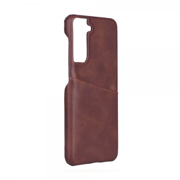 Onsala Samsung Galaxy S21 Cover med Kortlomme Brun