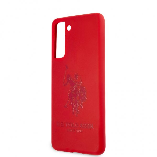 U.S. Polo Samsung Galaxy S21 Cover med Logo Rød