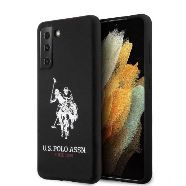 U.S. Polo Samsung Galaxy S21 Cover Silikone Logo Sort