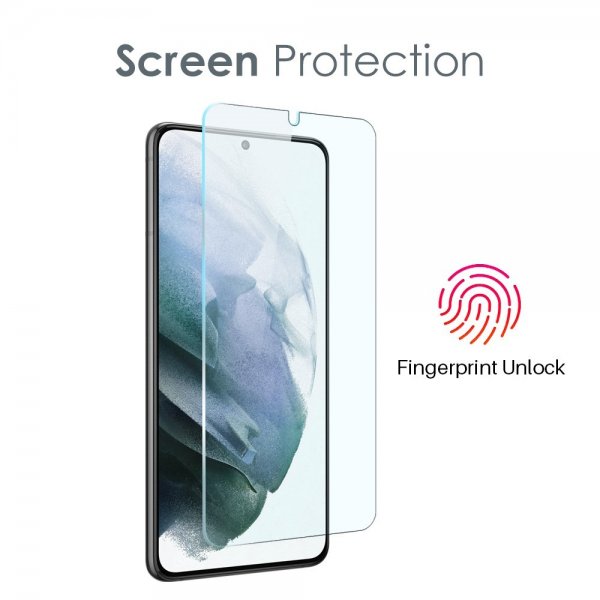Northjo Samsung Galaxy S21 Cover med Skærmbeskyttelse og Kamerabeskyttelse 3-i-1