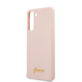 Guess Samsung Galaxy S21 Cover Metal Logo Rosa