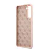 Guess Samsung Galaxy S21 Cover Metal Logo Rosa