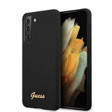Guess Samsung Galaxy S21 Cover Metal Logo Sort