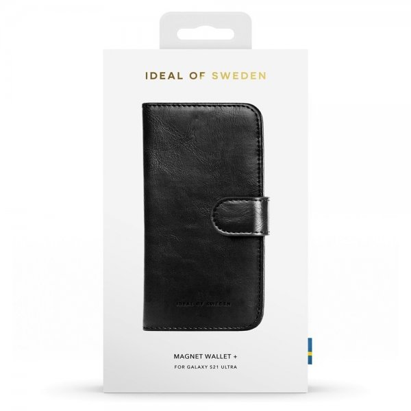 Ideal of Sweden Samsung Galaxy S21 Ultra Cover Magnet Wallet+ Sort