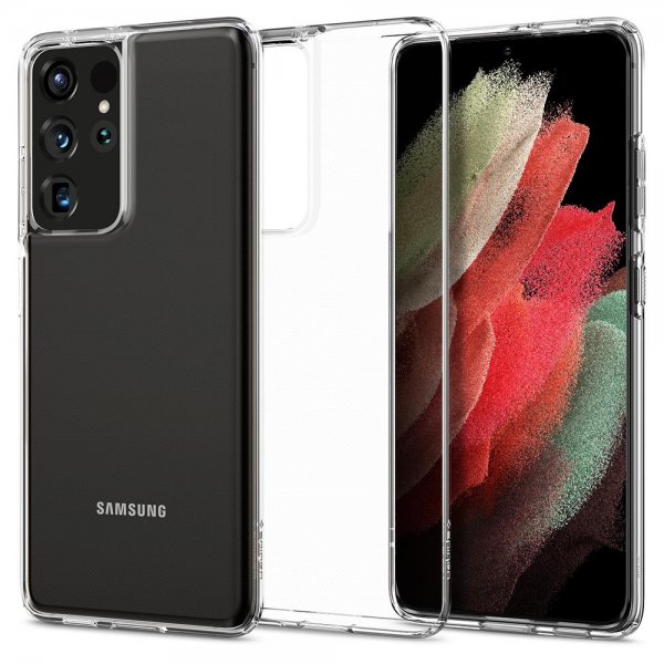 Spigen Samsung Galaxy S21 Ultra Cover Liquid Crystal Crystal Clear