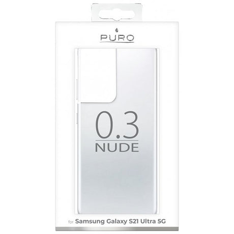 Puro Samsung Galaxy S21 Ultra Cover Nude Transparent