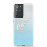Guess Samsung Galaxy S21 Ultra Cover Vintage Blå