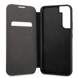 BMW Samsung Galaxy S22 Cover Trefarvet Stribe Carbon Sort