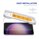 Enkay Samsung Galaxy S22/Galaxy S23 Skærmbeskytter med monteringsramme Easy Install