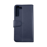 Rvelon Samsung Galaxy S22 Etui Udklappeligt Kortrum Blå