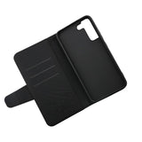 Rvelon Samsung Galaxy S22 Etui Udklappeligt Kortrum Sort