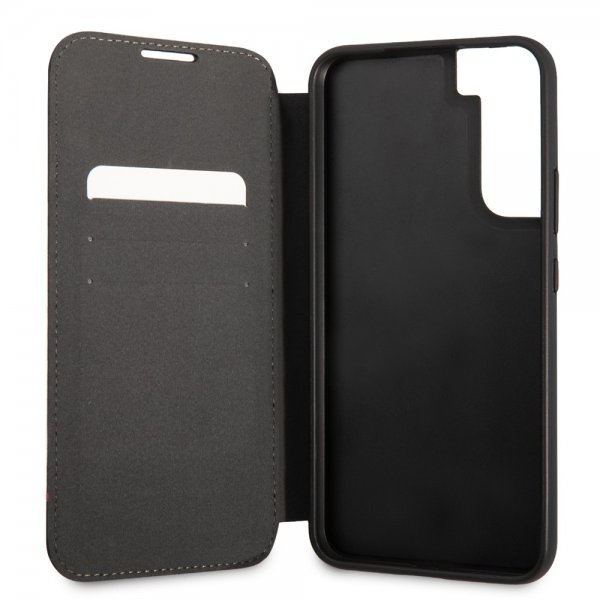 BMW Samsung Galaxy S22 Plus Cover Tricolor Stripe Carbon Sort