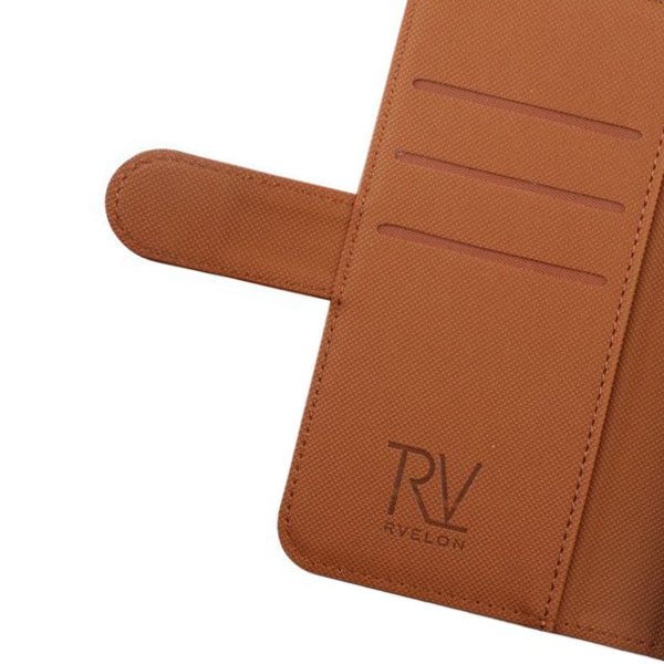 Rvelon Samsung Galaxy S22 Plus Cover Magnetisk Aftageligt Etui Brun