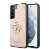 Guess Samsung Galaxy S22 Plus Cover 4G Logo Rosa