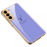 GKK Samsung Galaxy S22 Plus Cover Hjortemotiv Lilla
