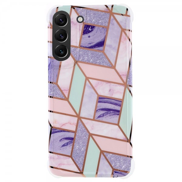 Samsung Galaxy S22 Plus Cover Marmor Lilla