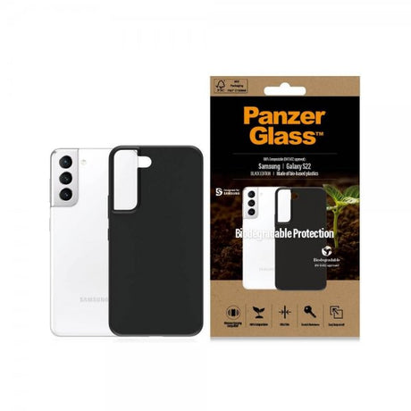 PanzerGlass Samsung Galaxy S22 Cover Biologisk Nedbrydeligt Cover Sort
