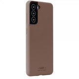 holdit Samsung Galaxy S22 Cover Silikone Dark Brown