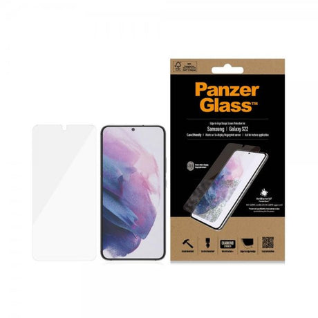 PanzerGlass Samsung Galaxy S22 Skærmbeskytter Case Friendly Fingeraftryk