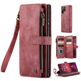 CaseMe Samsung Galaxy S22 Ultra Cover C30 Series Rød