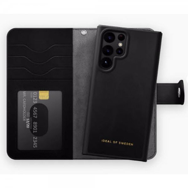Ideal of Sweden Samsung Galaxy S22 Ultra Cover Magnet Wallet+ Sort